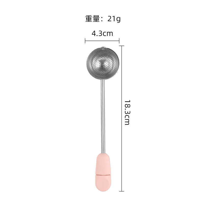 Rotary colador de Té residuo de té fabricante creativo colador de té agujero de doble cara colador de té prensa colador de té condimento bola