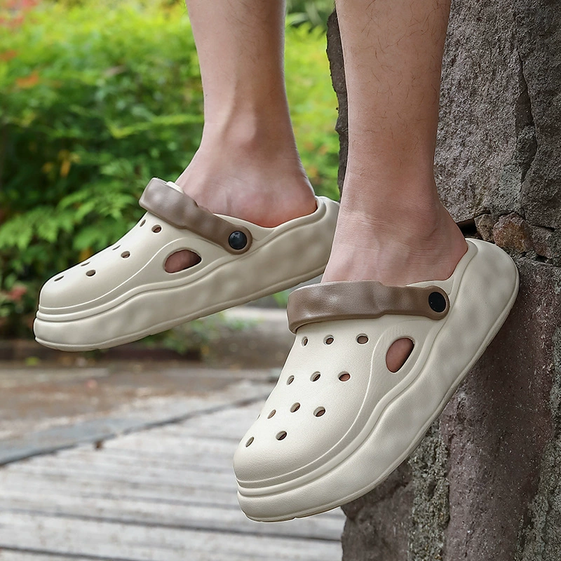 Обувь Croc, мужские тапочки, летние сандалии, верхняя одежда, нескользящие износостойкие тапочки из ЭВА, пляжные тапочки оптом