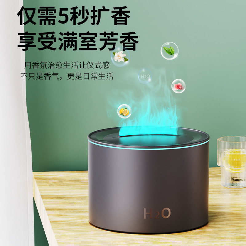 2025新款仿真火焰香薰机 酒店精油自动喷香机家用usb迷你加湿器|undefined