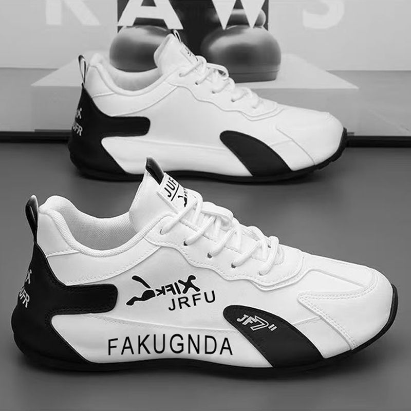 2025 New Men's Shoes Leather Sports Casual Shoes Soft Sole Light Dad Shoes Korean Style All-match Travel Shoes for Men