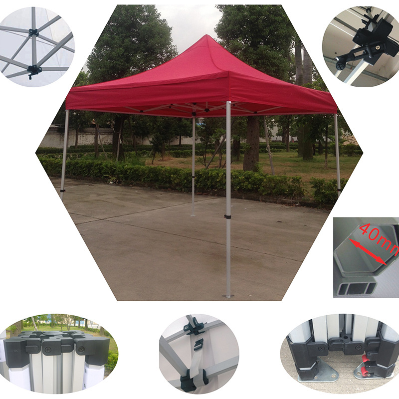 Carpa Plegable de Publicidad Tubo 40 de Aleación de Aluminio Desmontable para Exposición