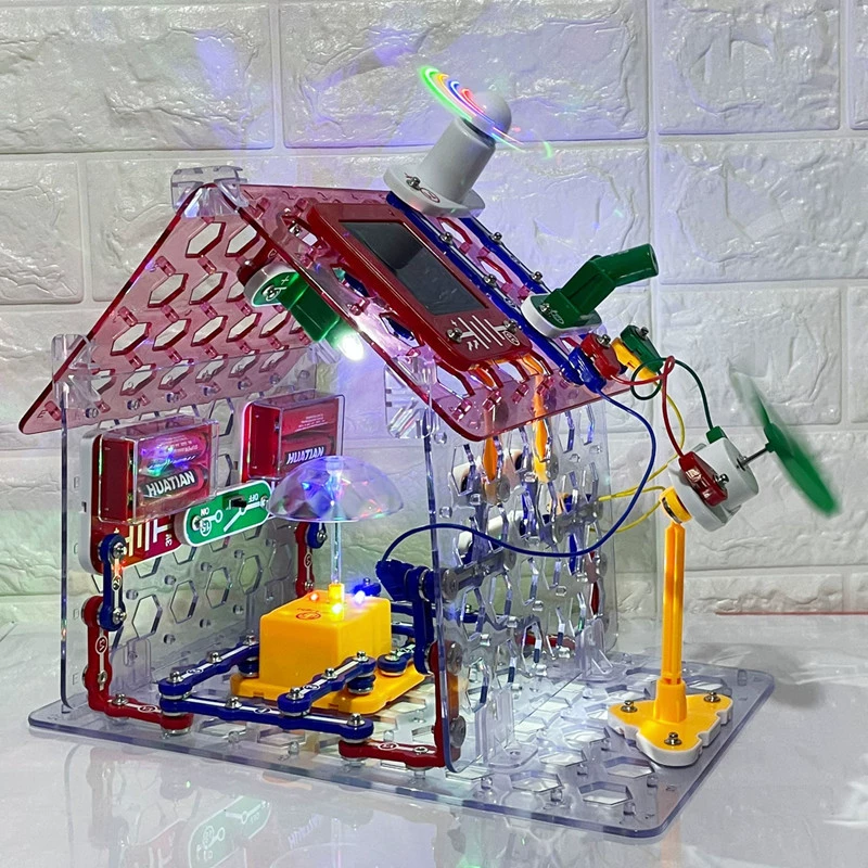 Electronic constructor for experiments, equipment for elementary school students, physics, circuit, Birthday gift