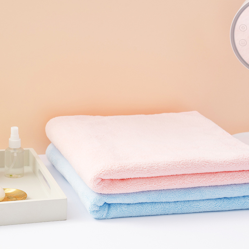 MINISO Famous Premium Powder Yang Series Solid Color Household Soft Skin-Friendly Bath Towel Absorbent Strong Unisex