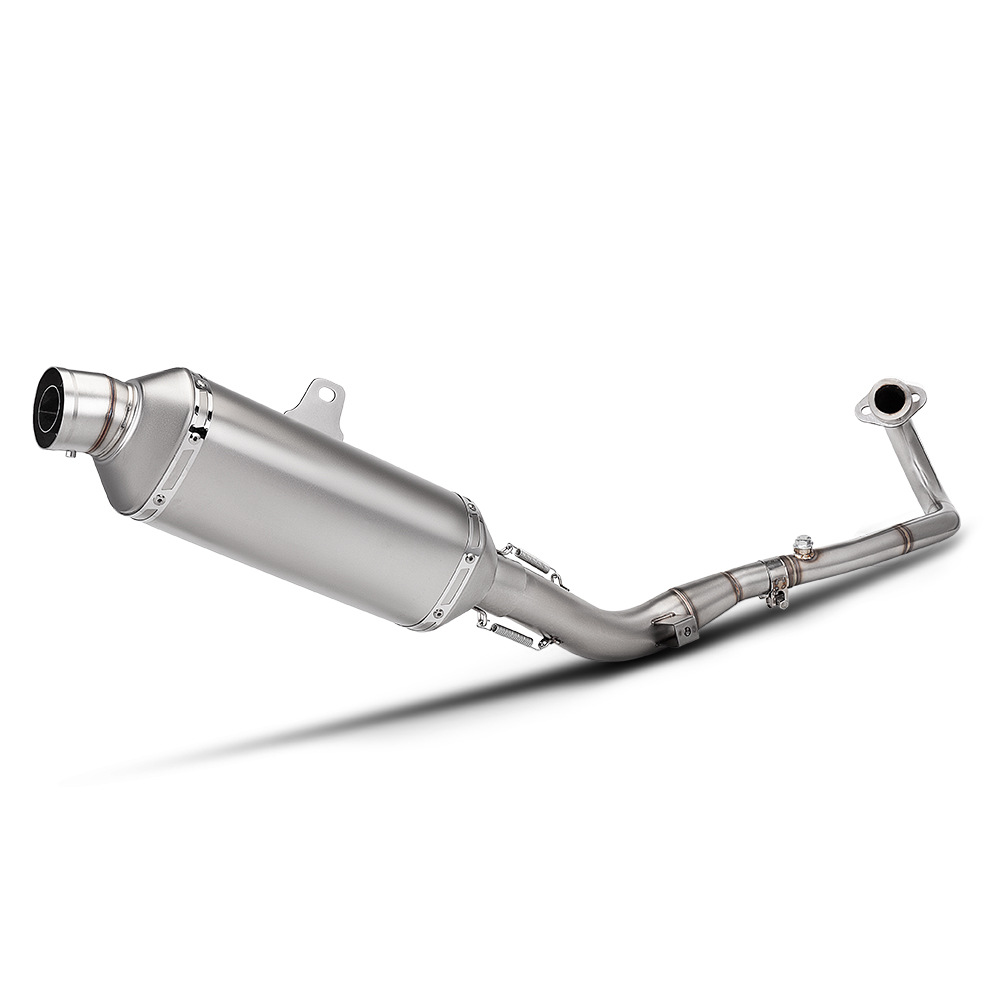 Motorcycle Modification: Suitable for Crf300L Front Exhaust Pipe and Rear Muffler Set, Non-Destructive Installation