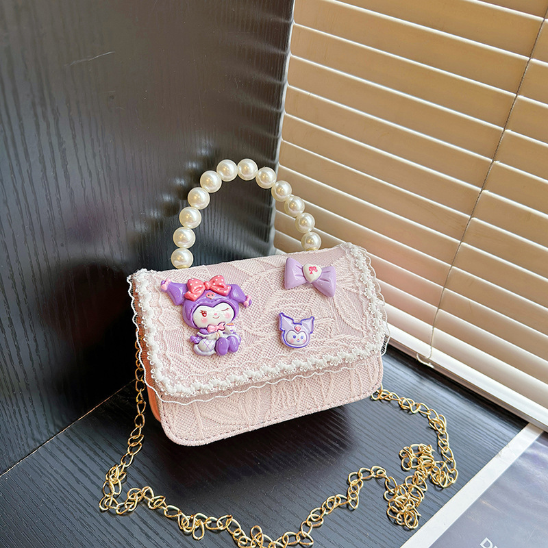 Nuevo niño Kulomi bolso de hombro de moda pequeño viento fragante bolso de niña para salir bolso de hombro coreano universal