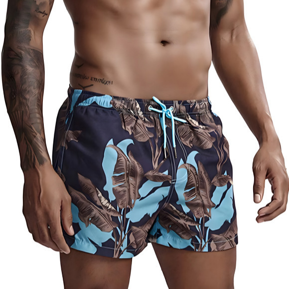 2025 New Cross-Border Export Men's 3D Digital Printing Casual Beach Pants