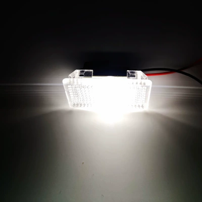 Suitable for Tesla Model S/X/Y Footwell Lights, Tail Box Lights, Door Lights, Welcome Lights, Ambient License Plate Lights (License plate lamp) - white-light