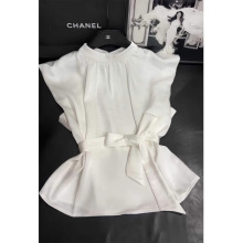 十三行夏季法式高级感气质雪纺衬衫女欧货小衫爆款系带设计感上衣