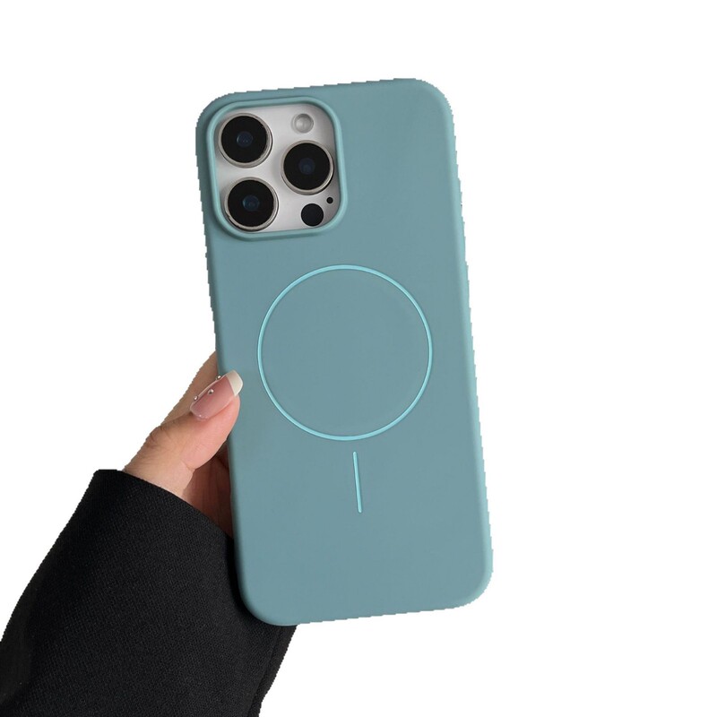 つや消しTPU磁気吸着iPhone17携帯電話ケース 無地16 ベルベット付き Apple14 耐衝撃 公式tpu携帯電話ケース|undefined
