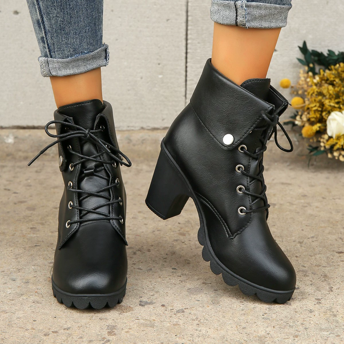 High boots, European style, plus size, wish