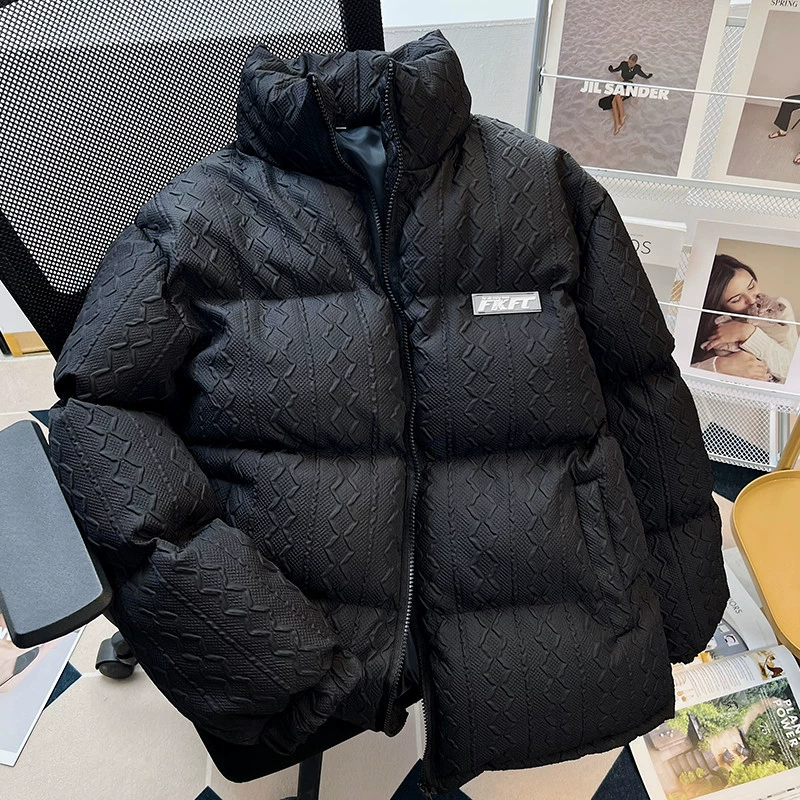 Down jacket oversize, unisex, premium high‑end, warm down fill, sizes S–3XL