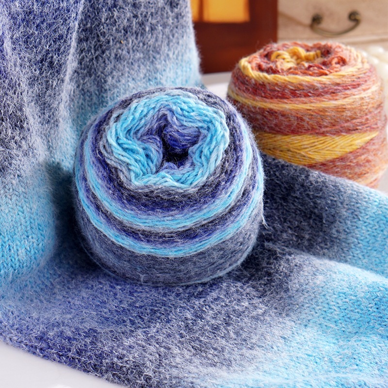 Rainbow woven crochet handmade