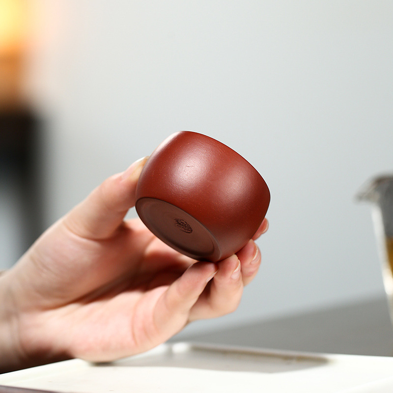 Yixing Raw Ore Fully Handmade Purple Clay Cup, Tea Cup, Tea Bowl, Raw Ore Dahongpao Small Tea Cup Set, Tea Set Yixing Raw Ore Fully Handmade Purple Clay Cup, Tea Cup, Tea Bowl, Raw Ore Dahongpao Small Tea Cup Set, Tea Set