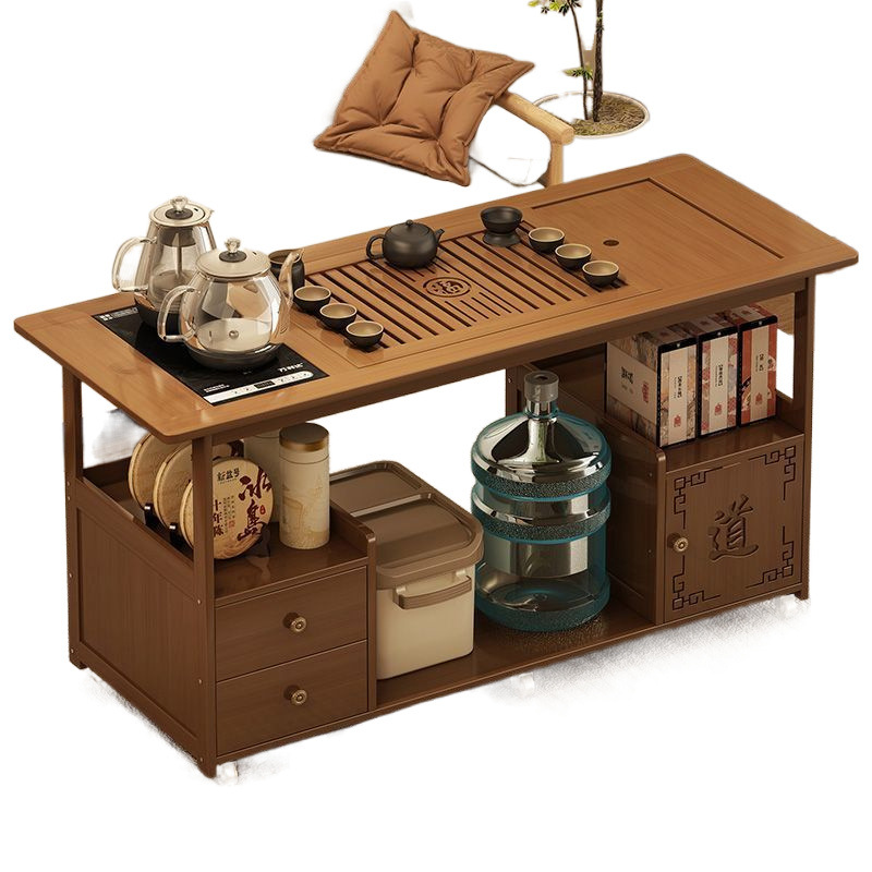 Mesa de té móvil pequeña mesa de té doméstica hervidor de agua integral gabinete de té coche de té mesa de té sofá set de té