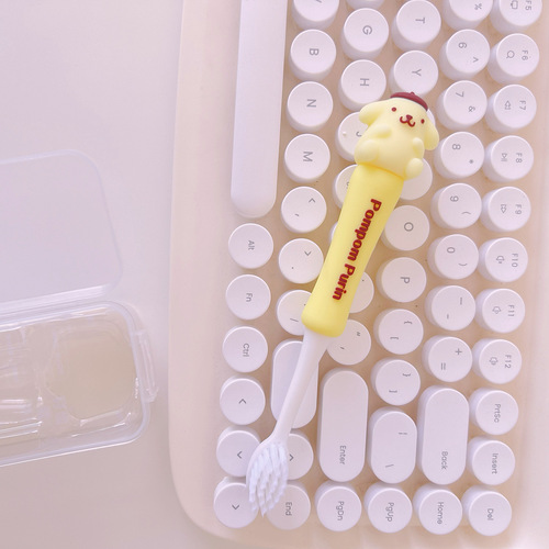 Soft bristle toothbrush family size small head student children adult home cartoon cinnamon dog Kuromi cute interdental brush