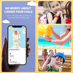 適用Airtags保護套蘋果追蹤器Tracker硅膠兒童手錶帶airtag保護殼
