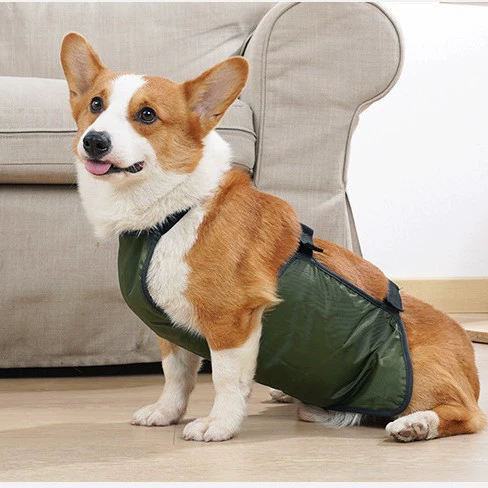 Новая собака дышащая защита живота собаки Kogi одежда водонепроницаемый и грязный фартук средний живот собаки защищает живот