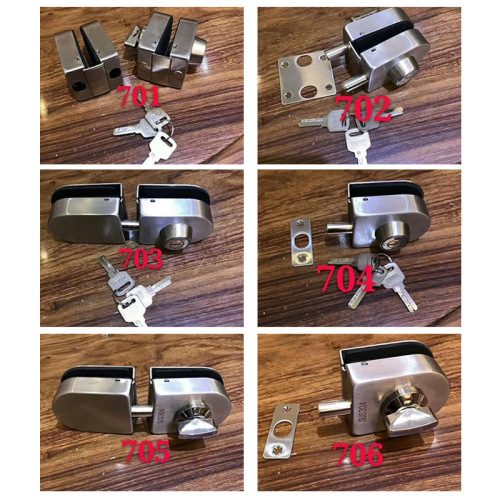 Glass door lock office door central lock no opening stainless steel single and double doors tempered glass sliding door lock latch