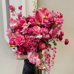 バラの赤い系のシミュレーションの花の材料は人気の色の結婚の部屋を組み合わせて結婚式の家の瑶瑶の結婚式の堂の偽の花の絹の花を配置します。