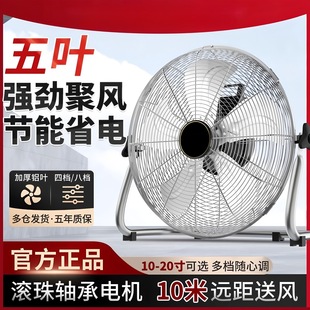 Industrial Electric Fan Desktop High Wind Fan Floor Fan Dormitory Household Powerful Floor Fan Construction Site Sitting and Climbing Fan
