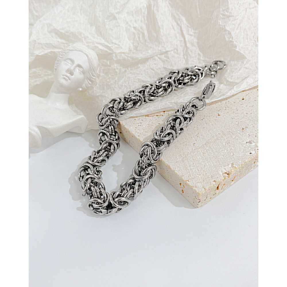 Punk Geometric Stainless Steel Bracelets Plating No Inlaid Stainless Steel Bracelets