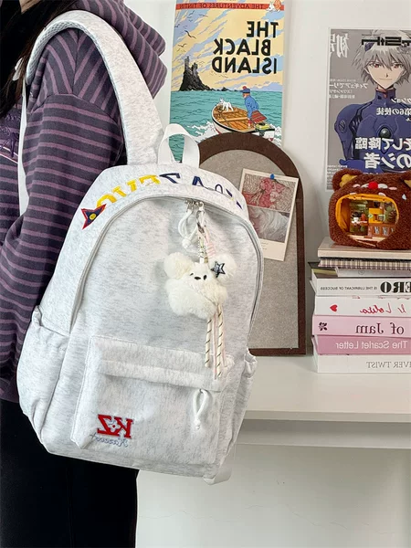 2026 New Style Backpacks, Trendy and High-Quality, American High Street Style, Suitable for Female Middle School Students and College Students, Men's Backpacks