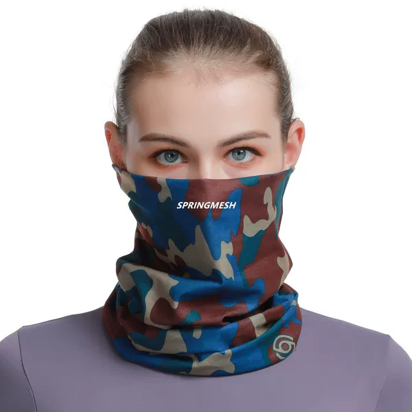 Sun protection face mask, outdoor hiking sunshade face towel, UV protection camouflage multifunctional seamless magic headscarf