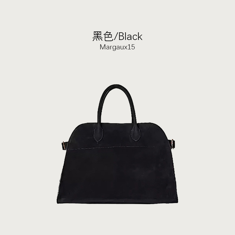 TheRow Tote, Margaux 15, bolso de cuero de seda de alta calidad, bolso de gran capacidad, bolso de viaje, bolso de mano