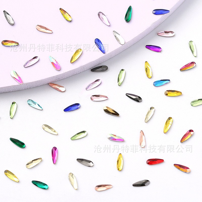 Productos de comercio exterior 2.6 * 8mm dientes de goteo de agua a granel dientes de dientes de dientes de dientes de semillas de melón goteo de agua bolsa de taladro inferior plano