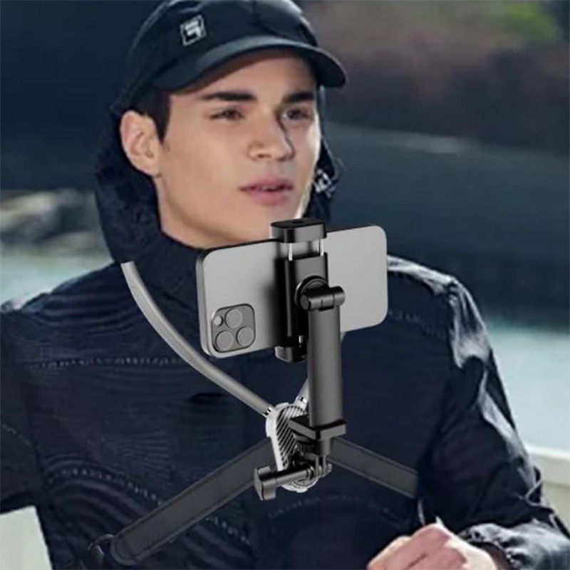 Hanging neck mobile phone bracket first viewing angle shooting live riding outdoor Action5/4/3 camera accessories
