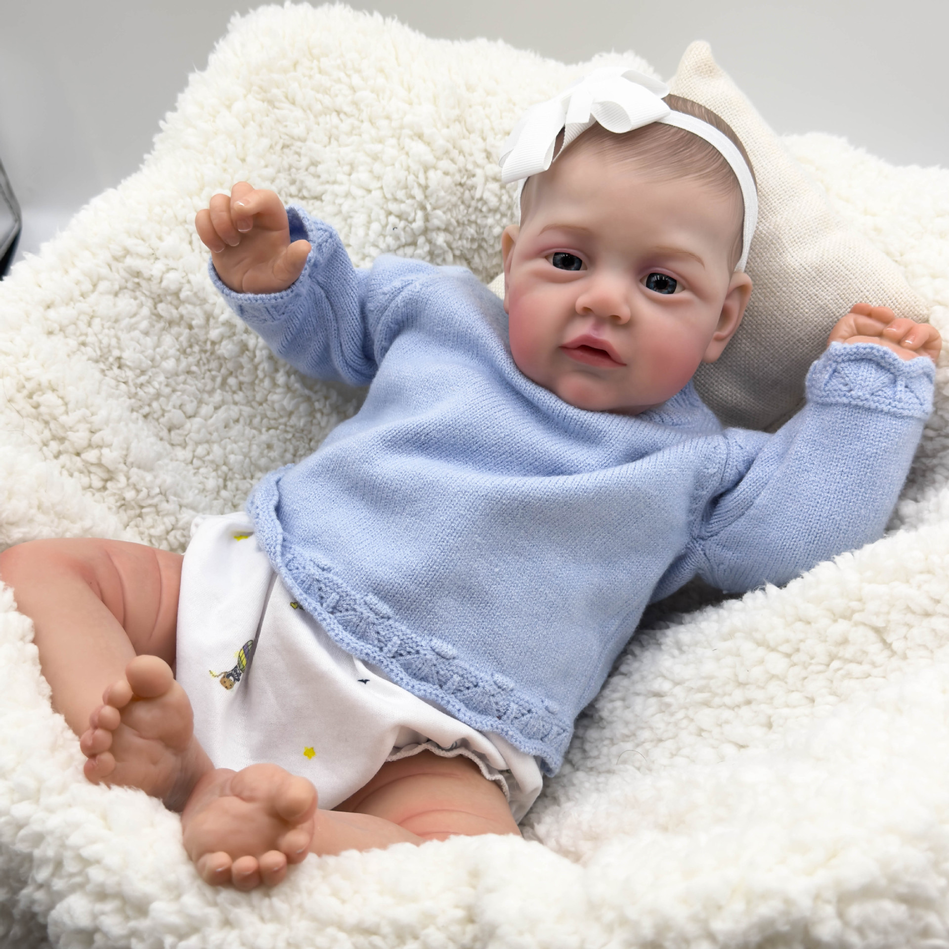 50cm tela cuerpo simulación bebé reborn muñeca Maryann transfronterizo e-commerce suministro de una sola pieza de entrega