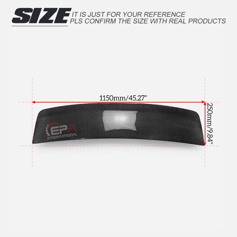 Suitable for Toyota Prius Zvw30 Modification Carbon Fiber L-Style Rear Wing Rear Fixed Wing Non-Destructive Installation
