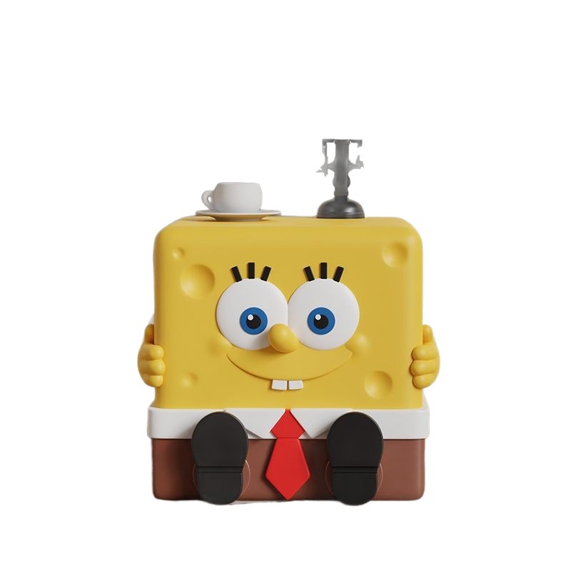 Taburetes de zapatos de Bob Esponja, taburetes de zapatos creativos en línea, taburetes de sala de estar pequeños, dibujos animados lindos para niños
