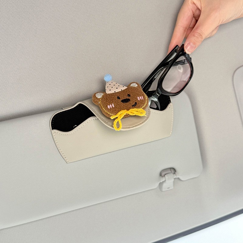 2025 New Car Glasses Case, Car Sun Visor Glasses Clip, Car Sunglasses Holder, Cute for Girls