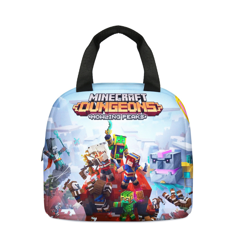 Minecraft ランチバッグ クロスボーダー 新商品 ランチバッグ Amazon 人気 子供用ランチバッグ 小学生 ランチボックスバッグ|undefined