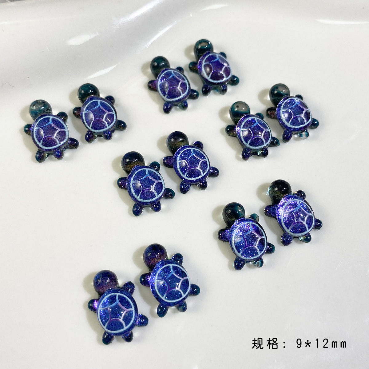 금박 검정색과 파란색