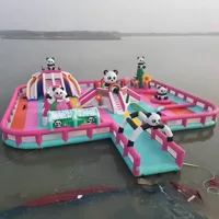 Большой надувной водный замок для улицы, надувной водный парк с горками, новый детский надувной водный парк.