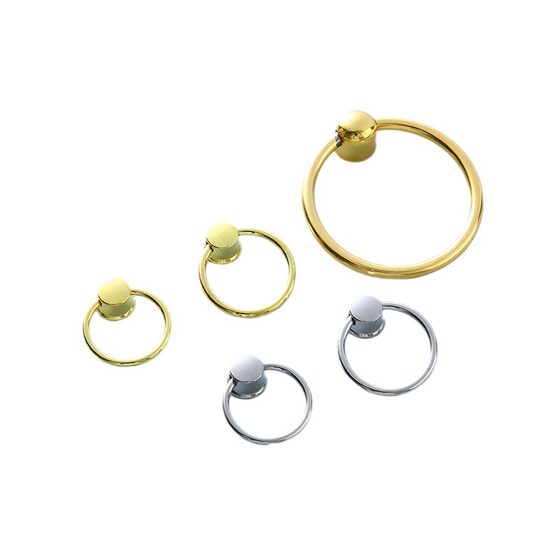 New Chinese style ring handle wardrobe drawer cabinet door small pull ring furniture hardware accessories single hole pull ring small handle