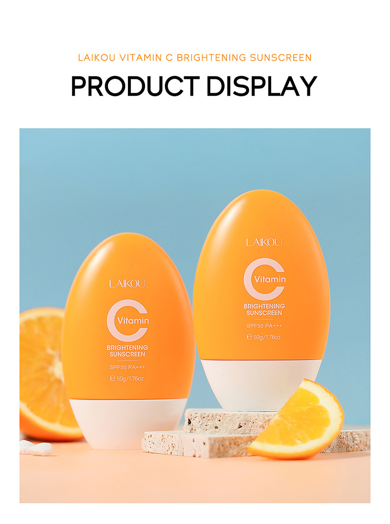 LAIKOU Vitamin C sunscreen Cream 50g from the manufacturer's supply brightening skin tone and moisturizing undefined