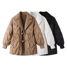 TPN商场同款女装2022冬季新款大衣式假两件羽绒服外套A5ACC4C01