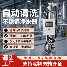 大口径全自动清洗过滤器 矿用DN50带增压刷式全自动反冲洗过滤器