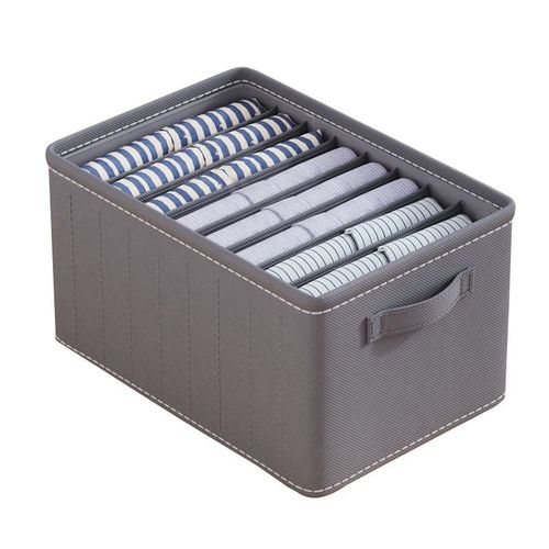 Clothes storage box for home clothing and pants fabric cotton and linen storage box bag wardrobe folding storage box basket artifact