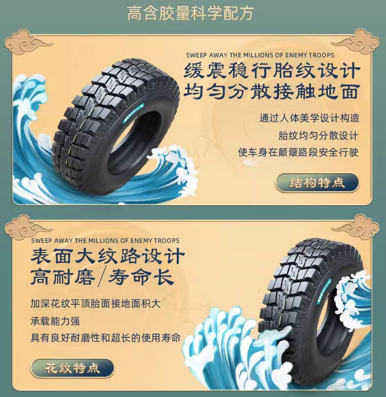 Road tire 3.50-12 snow tire electric tricycle motorcycle tire winter 350-12 inner and outer tire