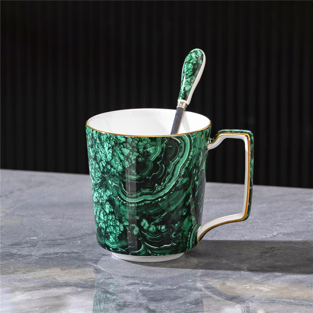 Taza de porcelana fina de estilo europeo, taza de oficina, taza para desayuno, taza para leche, taza para cerveza, taza para té con leche, taza para café