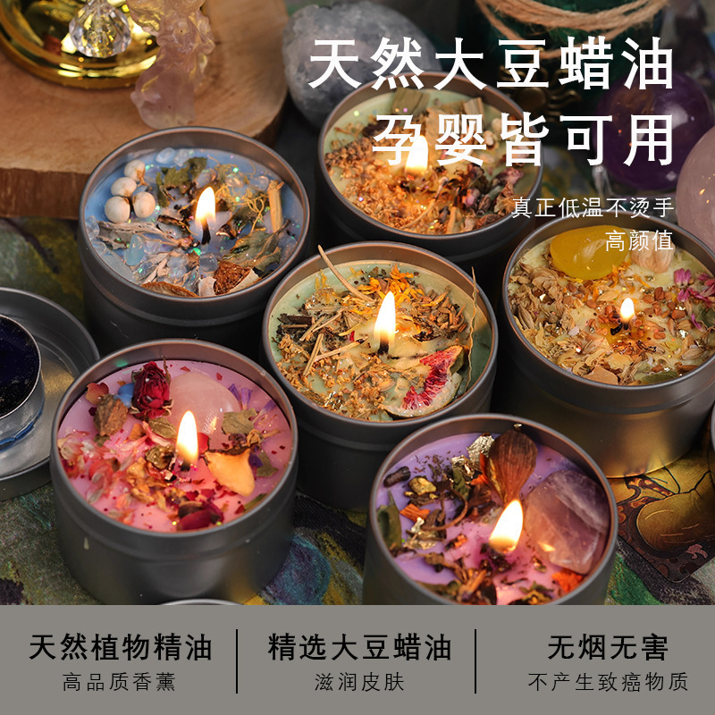大豆ワックスの香りのキャンドルカップ家庭用屋内アロマセラピークリエイティブニッチギフトコルクグリーンカップアロマセラピーキャンドル装飾品|undefined