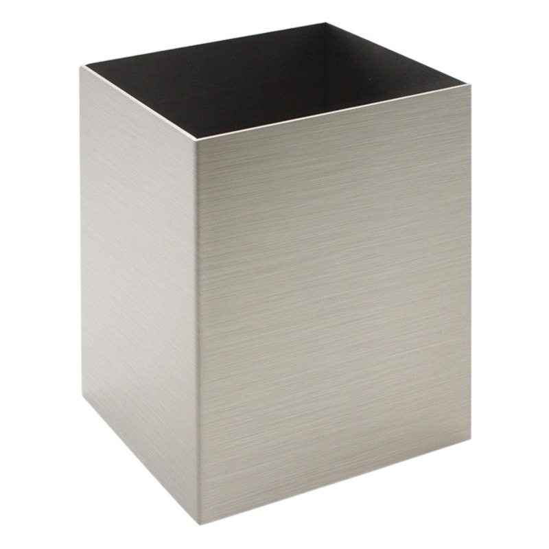 Café leche tienda de té acero inoxidable 304 caja de almacenamiento de paja 2mm de espesor mesa de bar caja de almacenamiento caja de pañuelos cuadrados