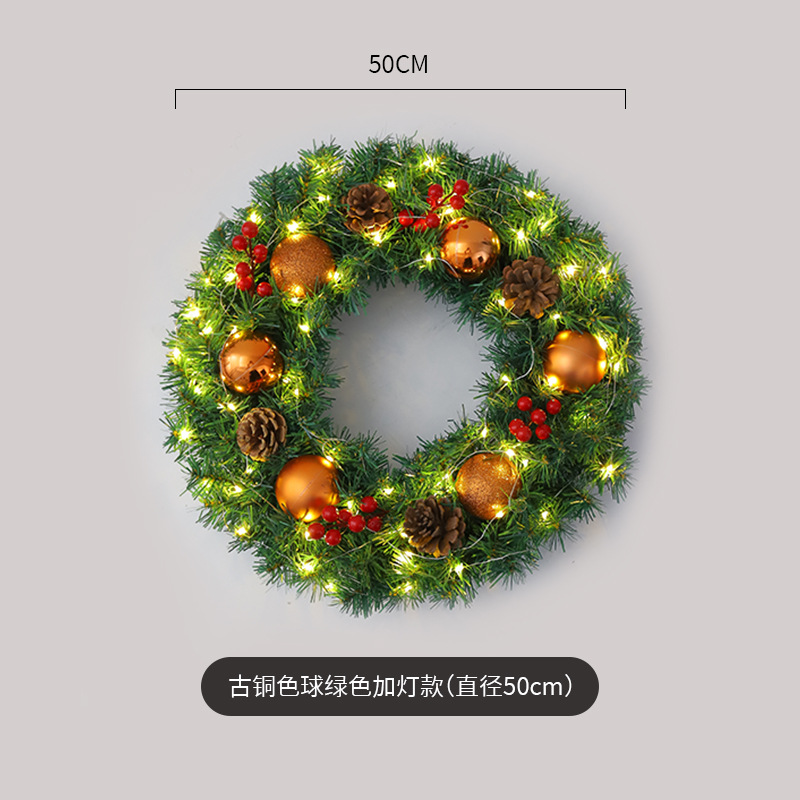 Amazon popular guirnalda de Navidad ratán 40/50/60cm decoración de Navidad Garland decoración escena diseño