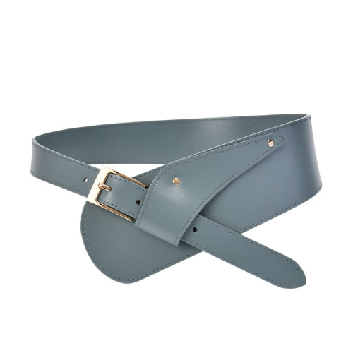 New style women's belt decoration, fashionable corset with coat, waist-cinching leather belt, coat with diagonal wide girdle belt