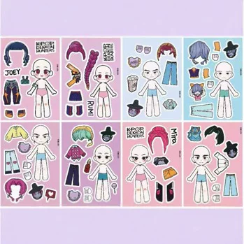 Cartoon children's sticker, stickers, does not require cutting, scheduler