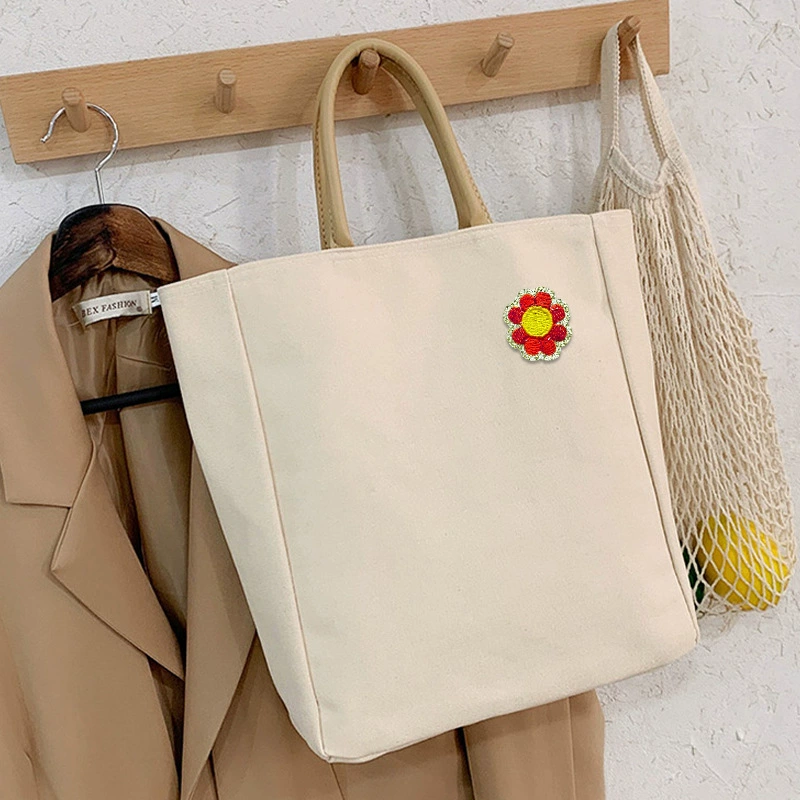 Cartoon multicoloured materials set solar-powered, bag, flowered, with embroidery, DIY